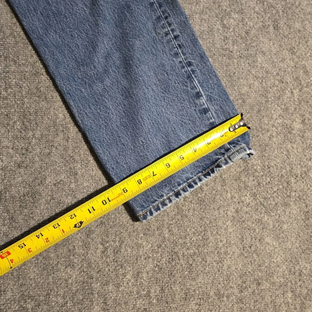 VTG Levis 501 Button Fly Jeans Mens 40x30 Blue Medium Wash 90s Straight